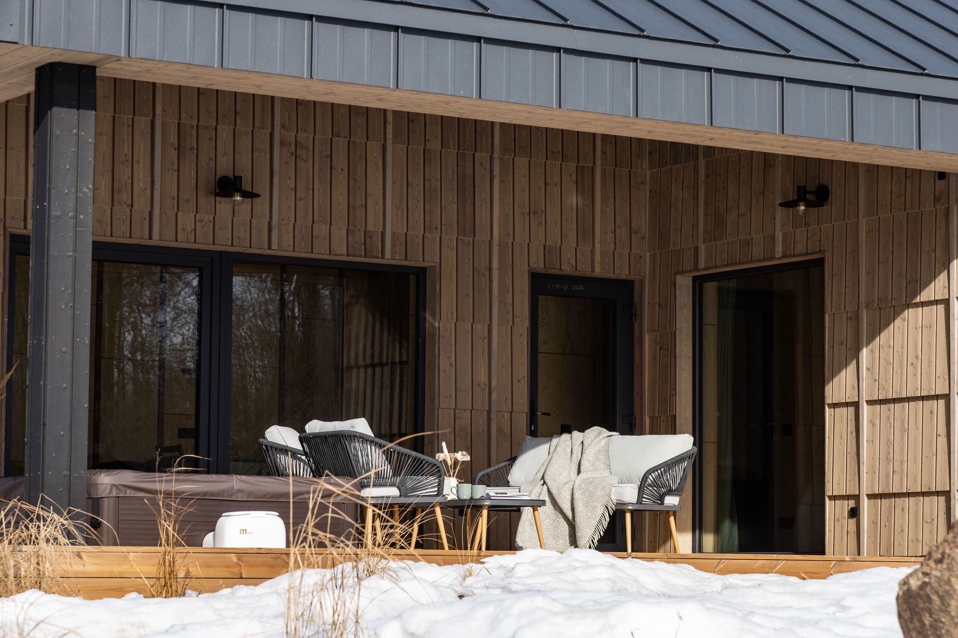 Villa exterior with terrace